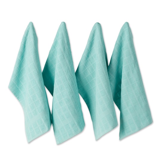 DII® Solid Windowpane Terry Dishtowels